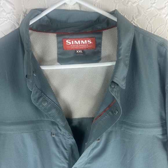 Simms Guide Series Mens Fishing Button Up Shirt Outdoor Gorpcorp - Picture 2 of 6